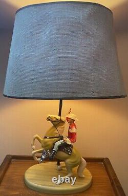 Hartland Horse & Rider Lamps/Set of 4/Working withOriginal Shades/One of a Kind