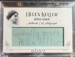 Helen Keller Custom Cut Autograph One Of A Kind Masterpiece JSA Authentic 1/1