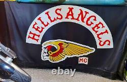 Hells Angels Clubhouse Flag 3 X 5 ft. 81 AFFA Authentic Used One of a Kind