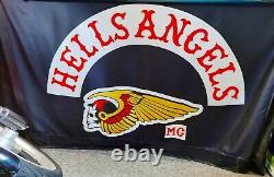 Hells Angels Clubhouse Flag 3 X 5 ft. 81 AFFA Authentic Used One of a Kind