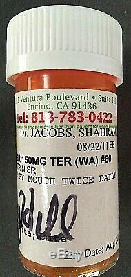 Henry Hill Signed One-of-a-kind Personally Owned/used 2011 Prescription Bottle