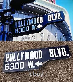 Historic HOLLYWOOD BLVD (and Vine) STREET SIGN / Photo Proof / One-of-a-Kind