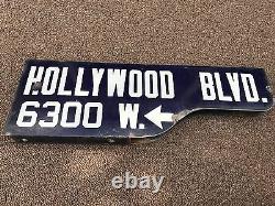 Historic HOLLYWOOD BLVD (and Vine) STREET SIGN / Photo Proof / One-of-a-Kind