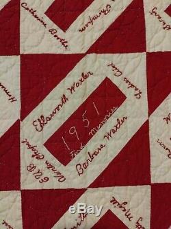 Historical Quilt From The 1951 Vinton County, Ohio Fair. One Of A Kind