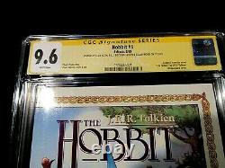 Hobbit #1 SS CGC 9.6 Signed by Wood, Astin & Boyd! One of a kind