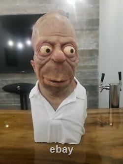 Homer Simpson Silicone Life Size Bust 11 Custom not Sideshow One of a Kind