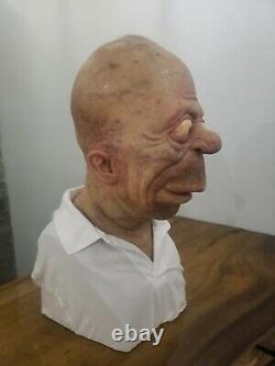 Homer Simpson Silicone Life Size Bust 11 Custom not Sideshow One of a Kind