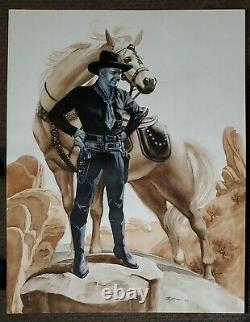 Hopalong Cassidy Steve Rude Original Art Commission One Of A Kind Large