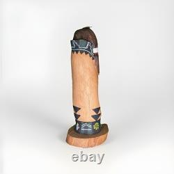 Hopi Kachina Doll Signed J. O. Wester 10 Hand Carved Wood One Of A Kind