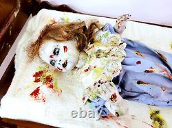 Horror Art Doll Regan Exorcist Diorama One-of-a-Kind ZEP Horror Creation! OOAK