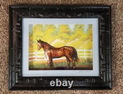 Horse Diorama 3D Paper Tole Art Vintage One of a Kind And Beautifully Crafted