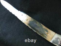 Hubertus CUSTOM folding knife, One Of A Kind, MASTADON, Scales, File Work