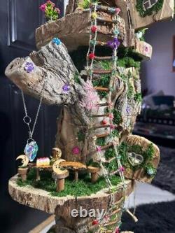 Huge Handmade Fairy House Fairy House Condos One of a Kind, Profound