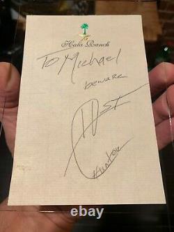Hunter S. Thompson Inscribed AUTOGRAPH Unique Fear And Loathing One of a kind