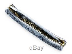 IB 2 Custom Hand Made D2 One Of Kind Special Engraved Folding Knife