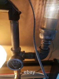 Industrial Steampunk Table Lamp Hand Made One of a kind