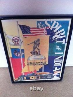 Indy 500, Very rare signed original by Ron Burton, one of kind, collectable