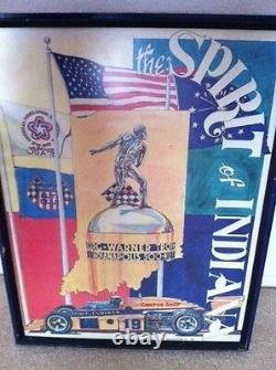 Indy 500, Very rare signed original by Ron Burton, one of kind, collectable