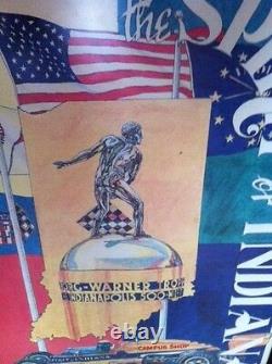 Indy 500, Very rare signed original by Ron Burton, one of kind, collectable