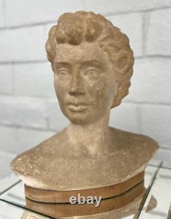 Ingrid Bergman Clay Sculpture by Sherman Sherry Peticolas 1952 Signed