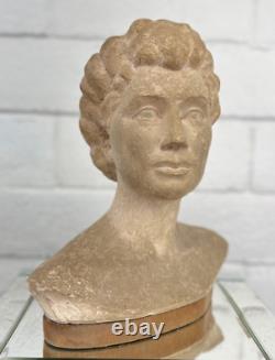 Ingrid Bergman Clay Sculpture by Sherman Sherry Peticolas 1952 Signed