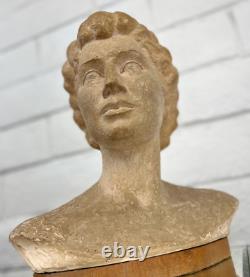 Ingrid Bergman Clay Sculpture by Sherman Sherry Peticolas 1952 Signed