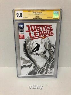 JUSTICE LEAGUE 1 Tony Daniels OMG Sketch Of Death Stroke One Of A Kind Cgc 9.8