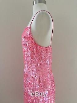 J. Crew Collection $650 Sequin Party Cocktail Dress 6 Pink Formal One Of A Kind