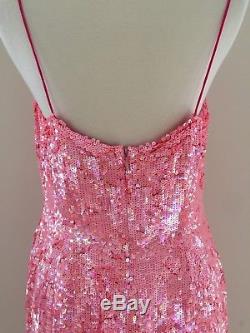 J. Crew Collection $650 Sequin Party Cocktail Dress 6 Pink Formal One Of A Kind