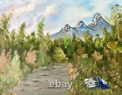 James Greg Original Oil Painting 16 x 20 Mountain Landscape Art Collectible