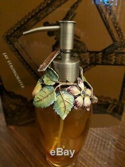Jay Strongwater Hedy Bouquet Soap Pump -BNIB! One of a kind