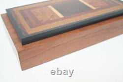Jeff Seaton Wooden Dresser Trinket Box Exotic Woods Signed One of a Kind 11.5