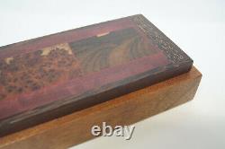 Jeff Seaton Wooden Dresser Trinket Box Exotic Woods Signed One of a Kind 13.0