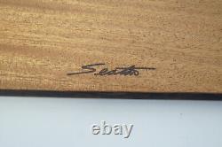 Jeff Seaton Wooden Dresser Trinket Box Exotic Woods Signed One of a Kind 13.0