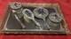 Jeweled One Of A Kind Silver Plated 10 Pc Vintage Vanity Set For Her None Used