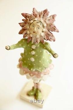 Joanna Bolton Papier Mache One of A Kind Collectable Flower Girl Figure