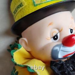 John Deere Collectable Clown One Of A Kind Hand Made Self Sitter Plush VTG 26