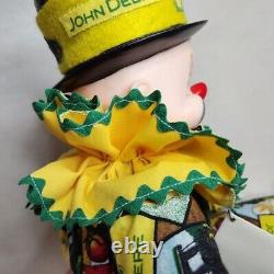 John Deere Collectable Clown One Of A Kind Hand Made Self Sitter Plush VTG 26
