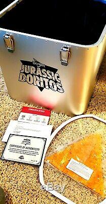 Jurassic Doritos, Signed by Frank Marshall Extremely RARE, One of a Kind