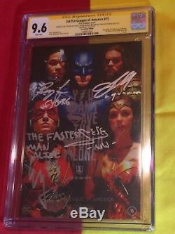 Justice League Of America #15 CGC 9.6 4x Sign & Scribed Gal Gadot, One Of A Kind