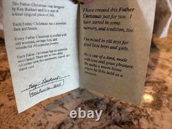 Kay Burkart 2009 Artisan Signed Father Christmas Santa One Of A Kind Huge 26