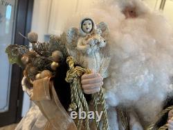 Kay Burkart 2009 Artisan Signed Father Christmas Santa One Of A Kind Huge 26