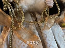 Kay Burkart 2009 Artisan Signed Father Christmas Santa One Of A Kind Huge 26