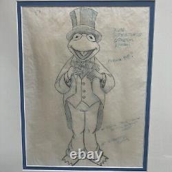 Kermit The Frog One Of A Kind Drawing JIm Henson Studios