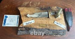 Knife by Chuck Stapel. ONE OF A KIND! Made for Roy Rogers. COA included