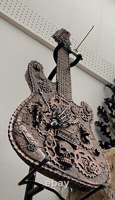LAST CALL SALE One of a Kind Gothic Steampunk Electric Guitar Hand Made