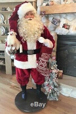 LIFE SIZE Santa one of a kind in traditional outfit by Karen Vander Logt