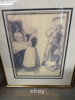 LOUIS RAEMAEKER GENUINE PROPAGANDA CHARCOAL CARTOON RARE One Of A Kind