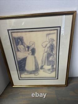 LOUIS RAEMAEKER GENUINE PROPAGANDA CHARCOAL CARTOON RARE One Of A Kind