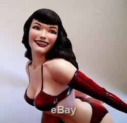 L@@K Repainted by Artist One-Of-A-Kind LARGE Bettie Page Statue (Dark Horse)